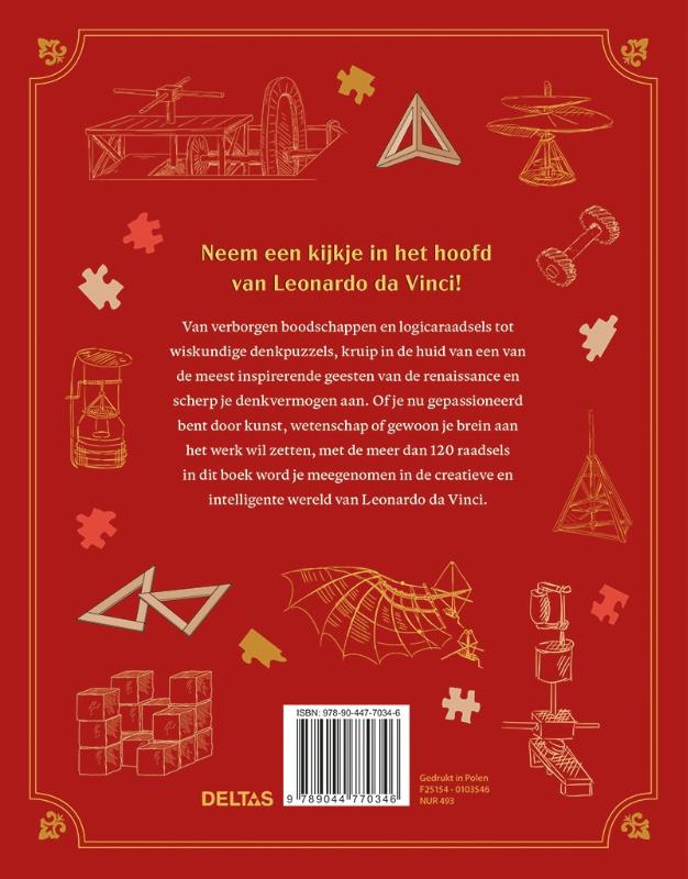 Uitdagende breinbrekers & raadsels van Leonardo da Vinci