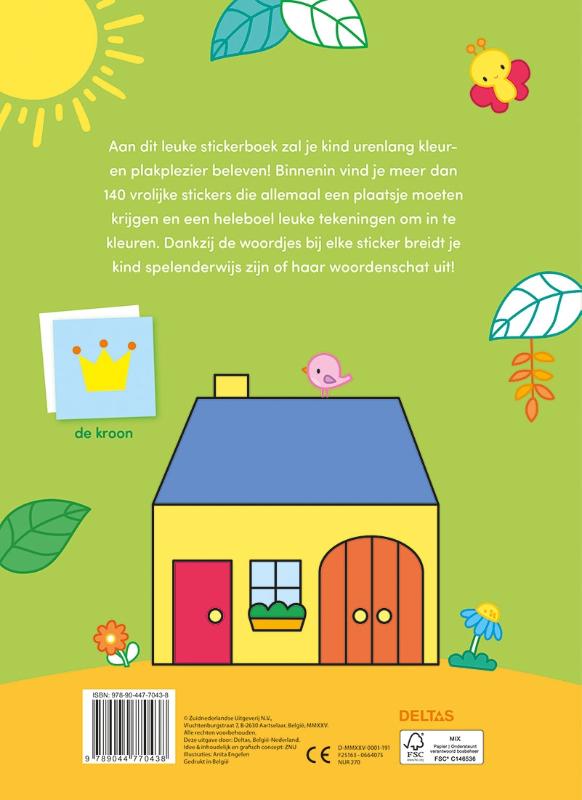 Mijn eerste woordjes kleur- en stickerboek – 3-5 jaar