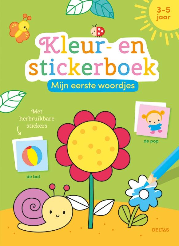 Mijn eerste woordjes kleur- en stickerboek – 3-5 jaar