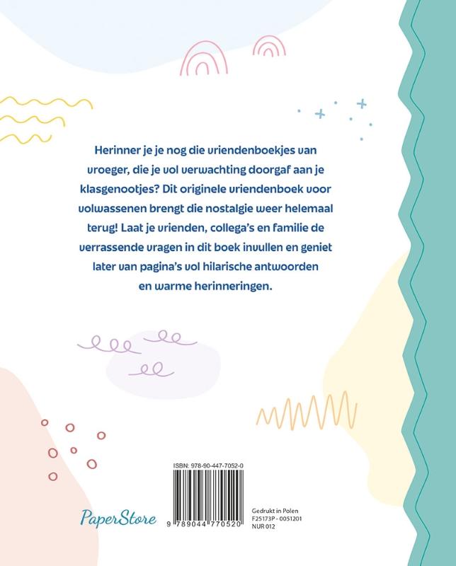 Het enige echte vriendenboek voor volwassenen