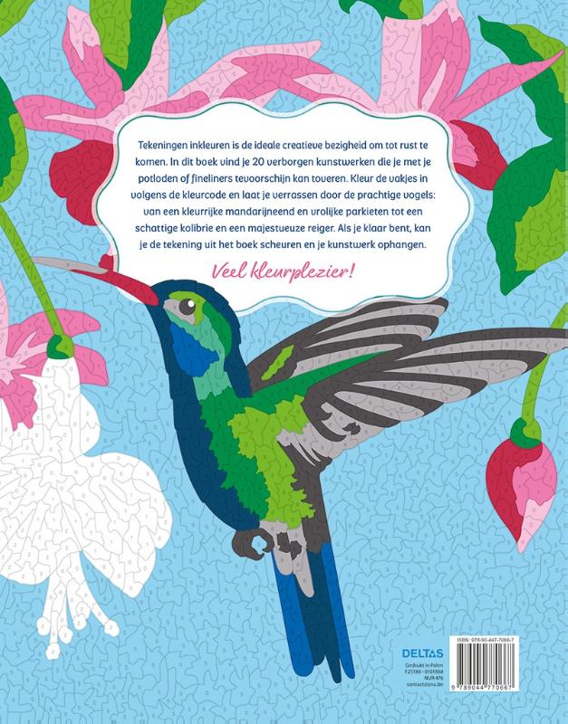 Vogels – Kleurplaten op nummer