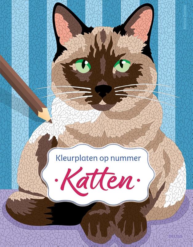 Katten – Kleurplaten op nummer