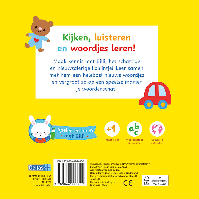 Mijn allereerste woordenboek – Spelen en leren met Billi