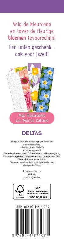 De mooiste kleurboekenleggers Kleuren op nummer – Bloemen