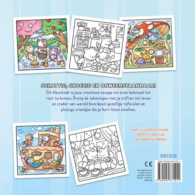 Comfy & Cute – Cozy kleurboek Jade Summer