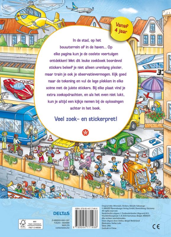 Mijn leuke zoekboek met stickers – Voertuigen