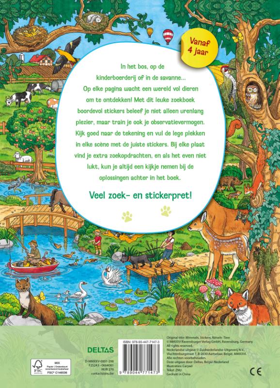 Mijn leuke zoekboek met stickers – Dieren