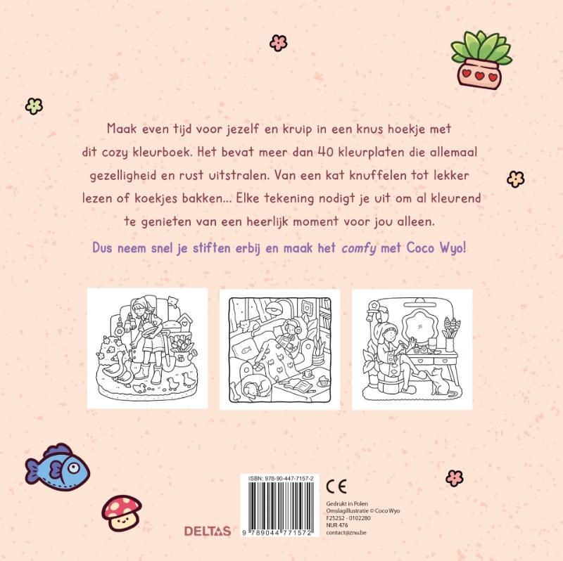 Girl Moments Cute & Comfy kleurboek Coco Wyo