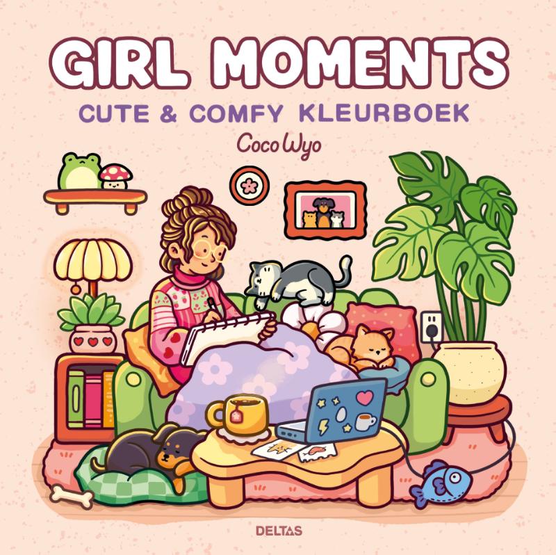 Girl Moments Cute & Comfy kleurboek Coco Wyo