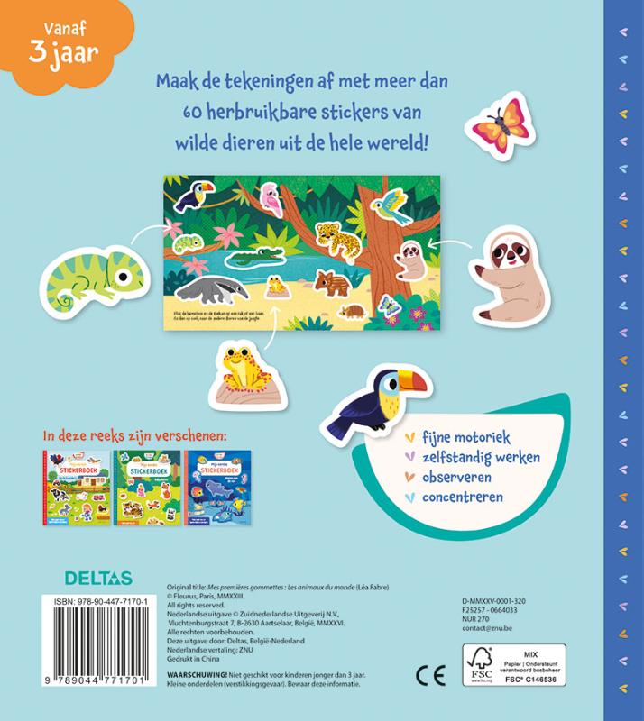 Mijn eerste stickerboek Dieren van de wereld