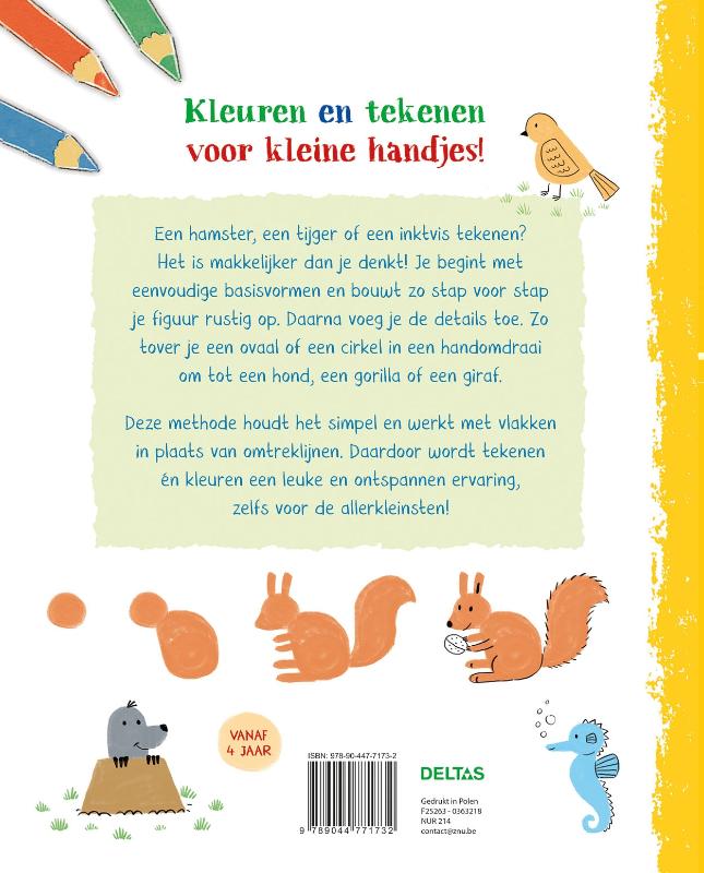 Mijn eerste tekenboek Vrolijke dieren