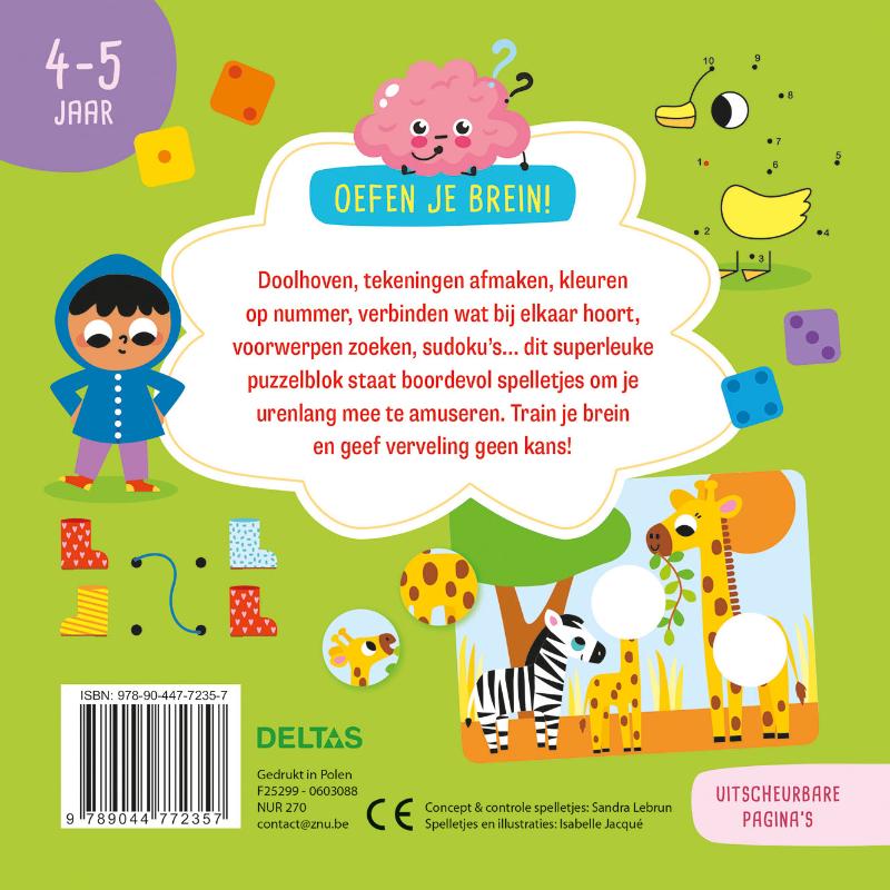 Oefen je brein! Leerrijke spelletjes 4-5 jaar