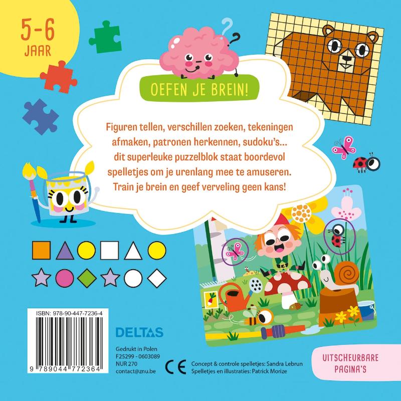 Oefen je brein! Leerrijke spelletjes 5-6 jaar