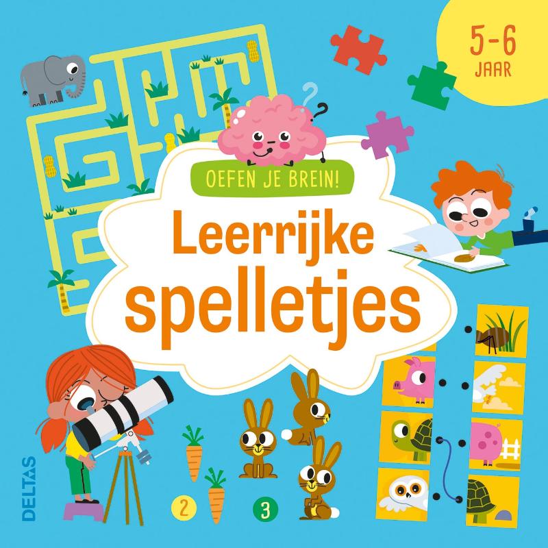 Oefen je brein! Leerrijke spelletjes 5-6 jaar
