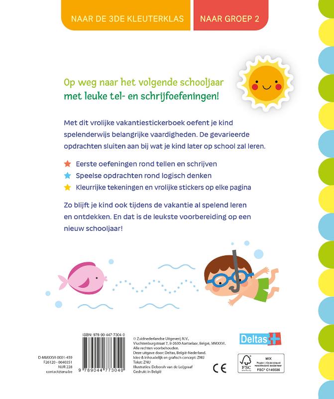 Vakantie oefenboek met stickers