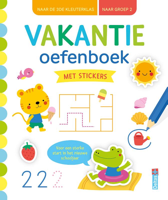 Vakantie oefenboek met stickers