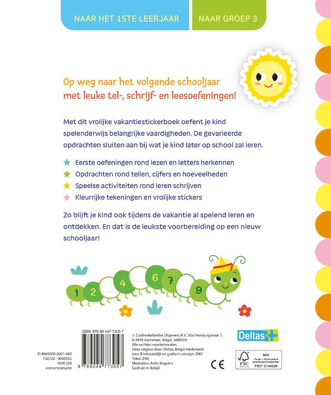 Vakantie oefenboek met stickers