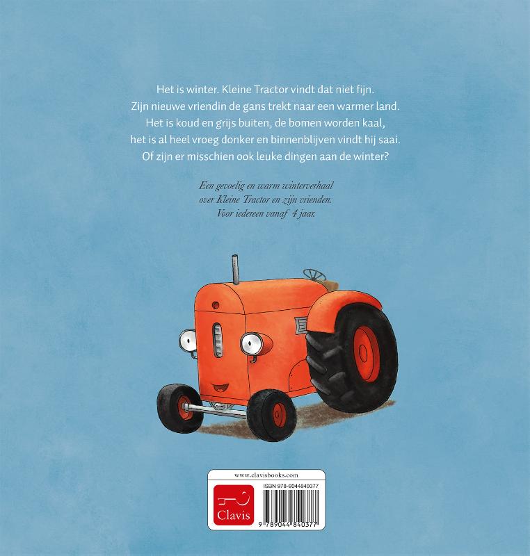 Kleine Tractor in de winter