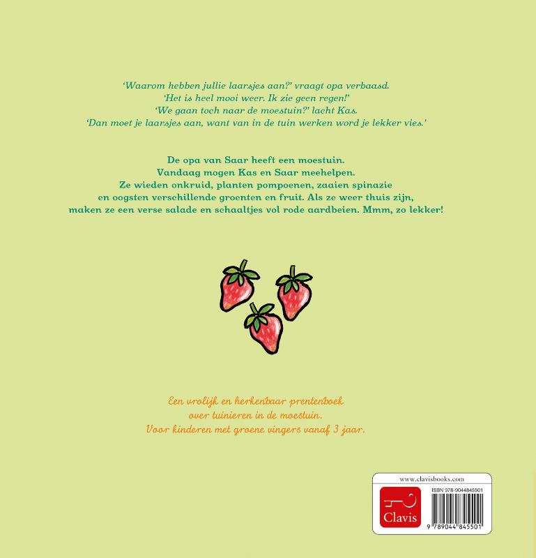 Kas en Saar in de moestuin