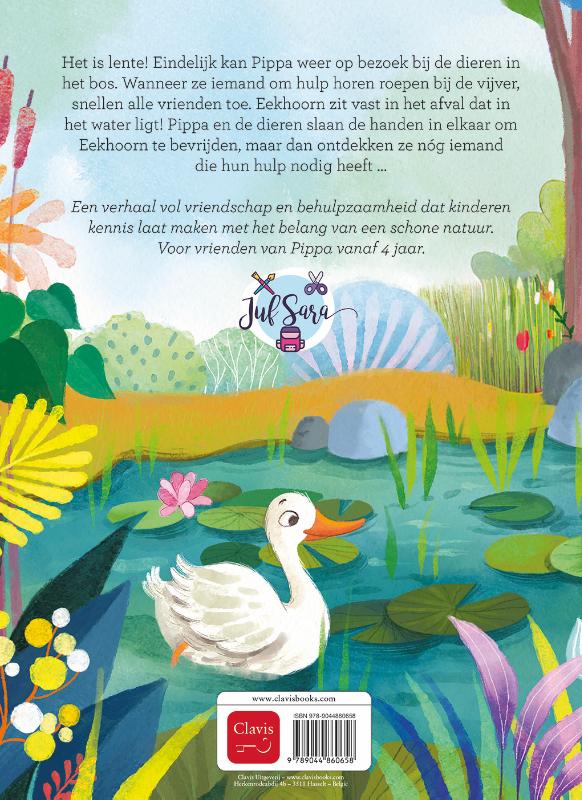 Pippa redt de vijver