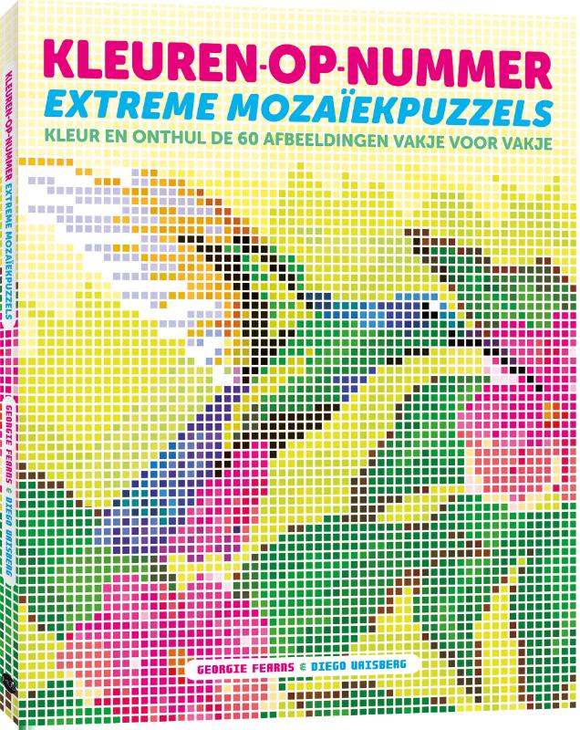 Kleuren-op-nummer: extreme mozaïekpuzzels
