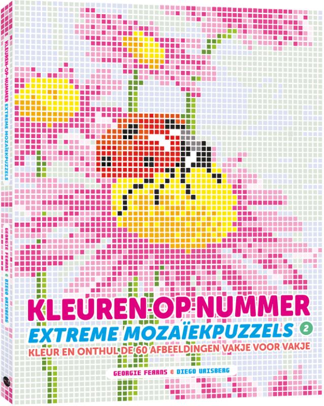 Kleuren-op-nummer: extreme mozaïekpuzzels – 2