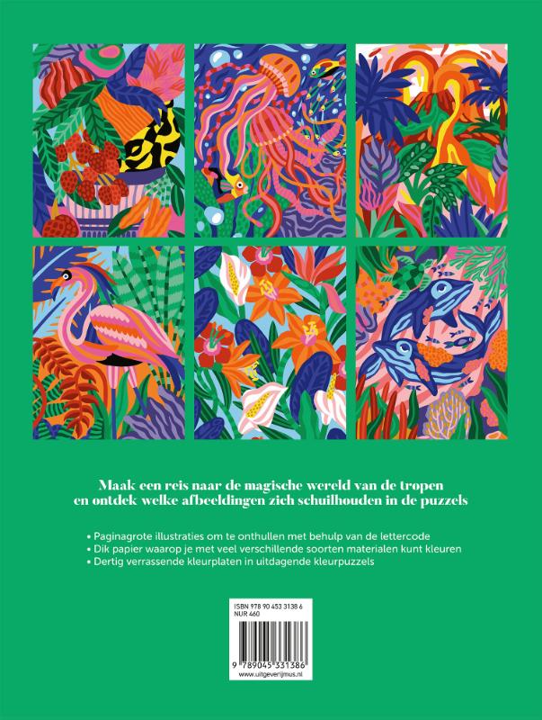 Kleuren-op-letter – Tropische werelden