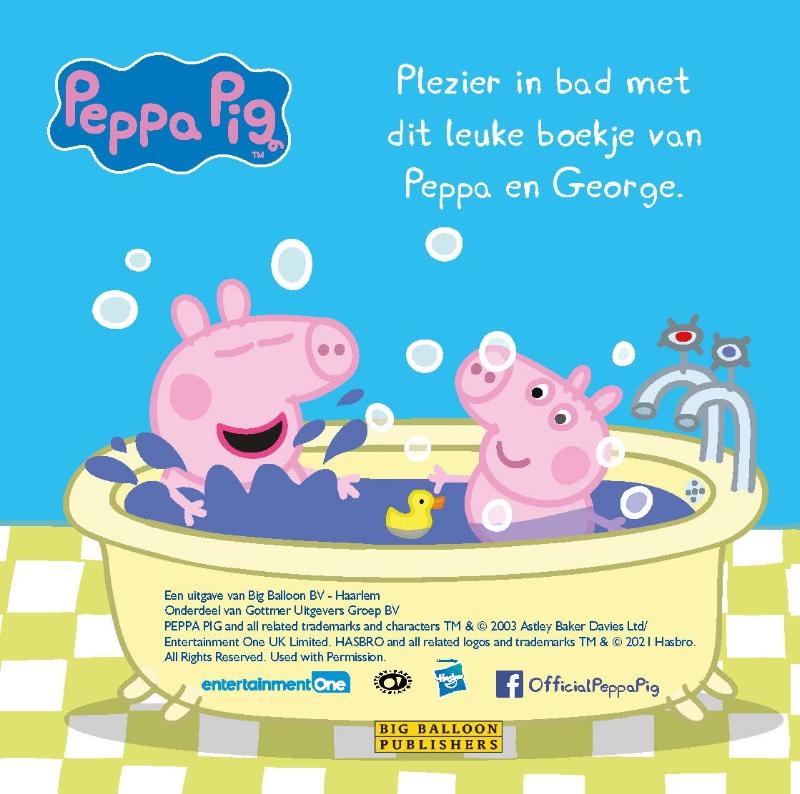 In bad met Peppa!