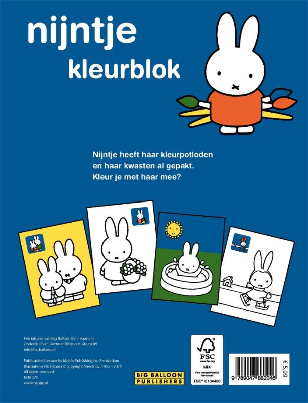 Nijntjes kleurblok