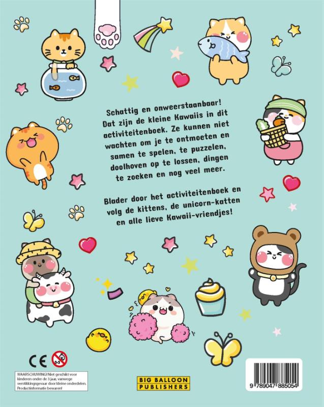 Kawaii kittens & friends activiteitenboek