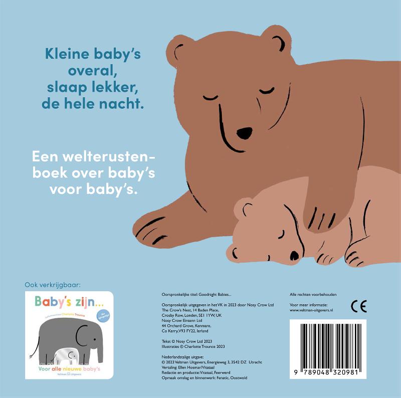 Slaap lekker kleintje…
