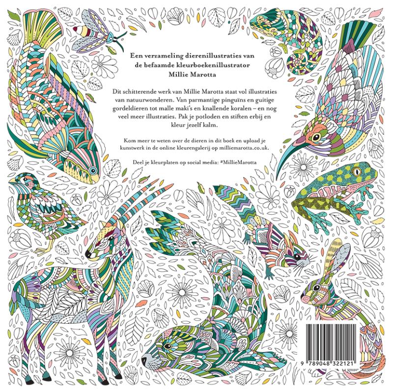 Kleurboek Millie Marotta – Duizelingwekkend dierenrijk