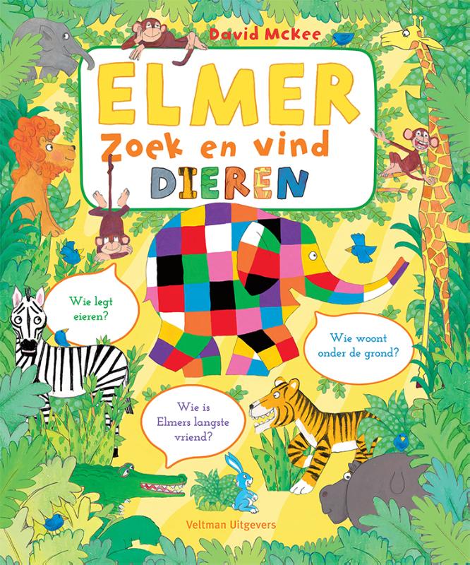 Elmer zoek en vind – dieren