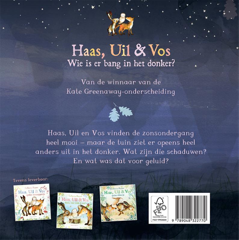 Haas, Uil & Vos – Wie is er bang in het donker?