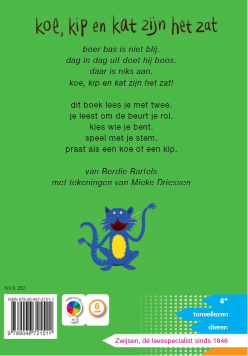Koe, kip en kat zijn het zat