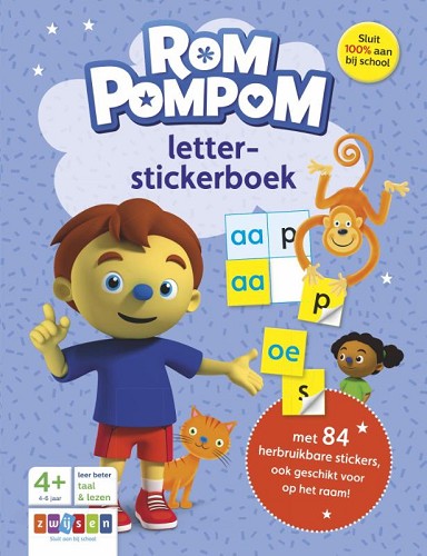 Rompompom letter-stickerboek - Afbeelding 2