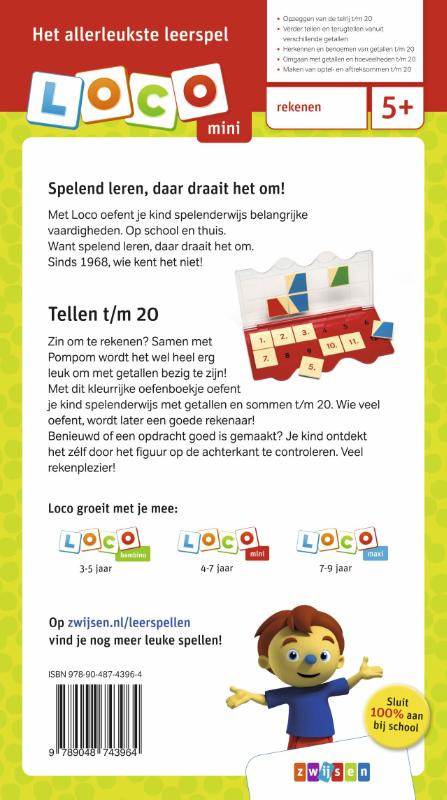 Rompompom ik leer tellen t/m 20