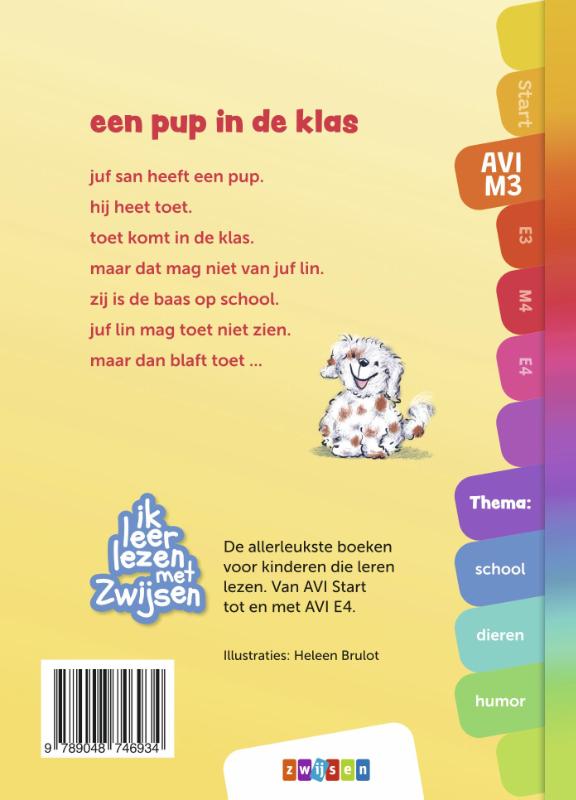 een pup in de klas