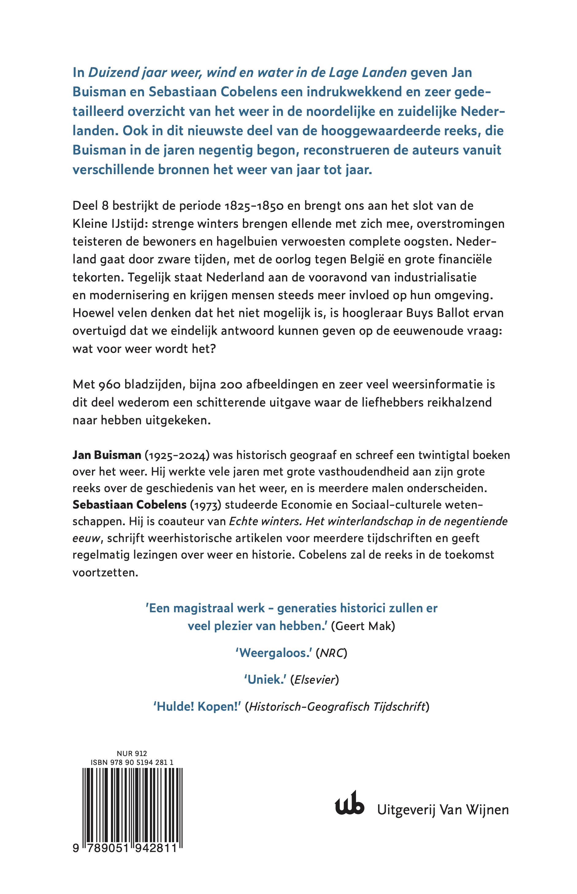 Duizend jaar weer wind en water in de Lage Landen – 8: 1825-1850