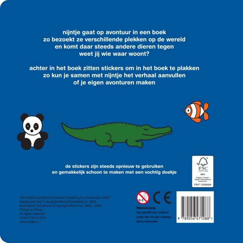stickerboek op avontuur met nijntje