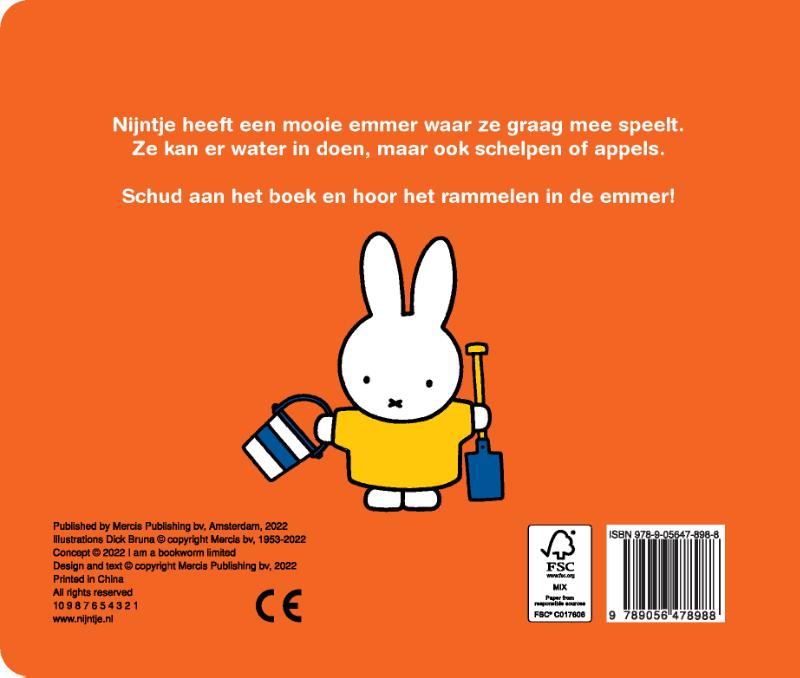 wat gaat er in de emmer, nijntje?