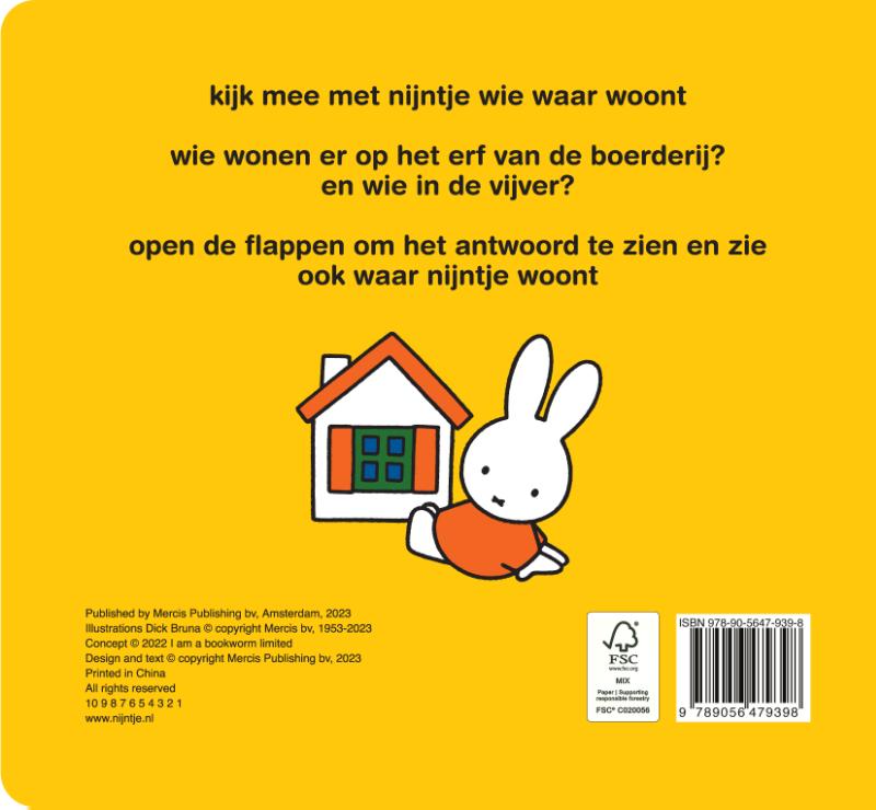 nijntje flapboek, wie woont hier?