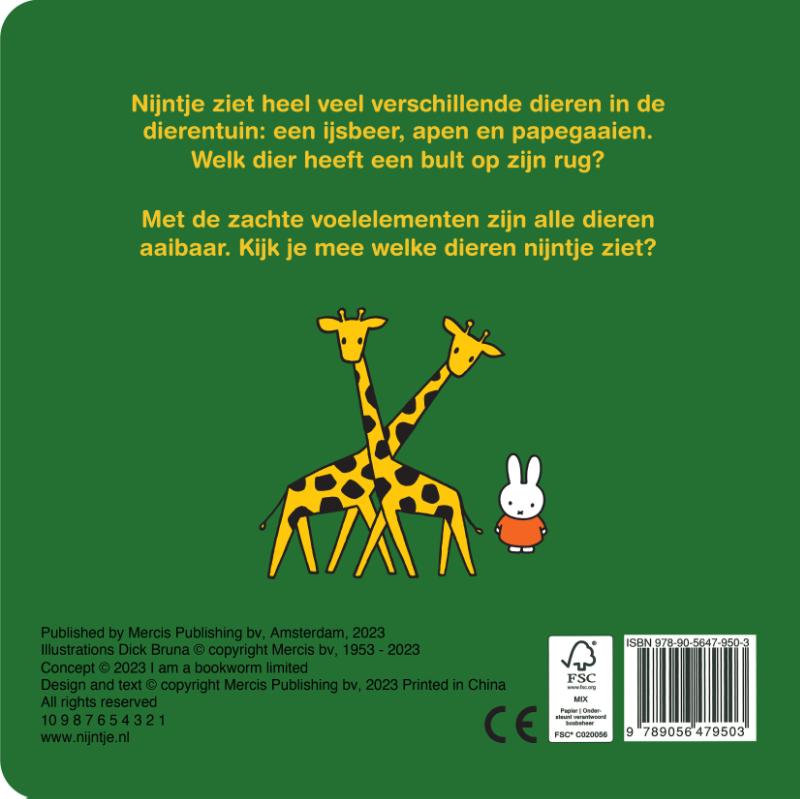 voelboek, met nijntje naar de dierentuin