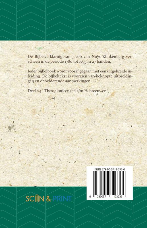 Thessalonicenzen t/m Hebreeuwen