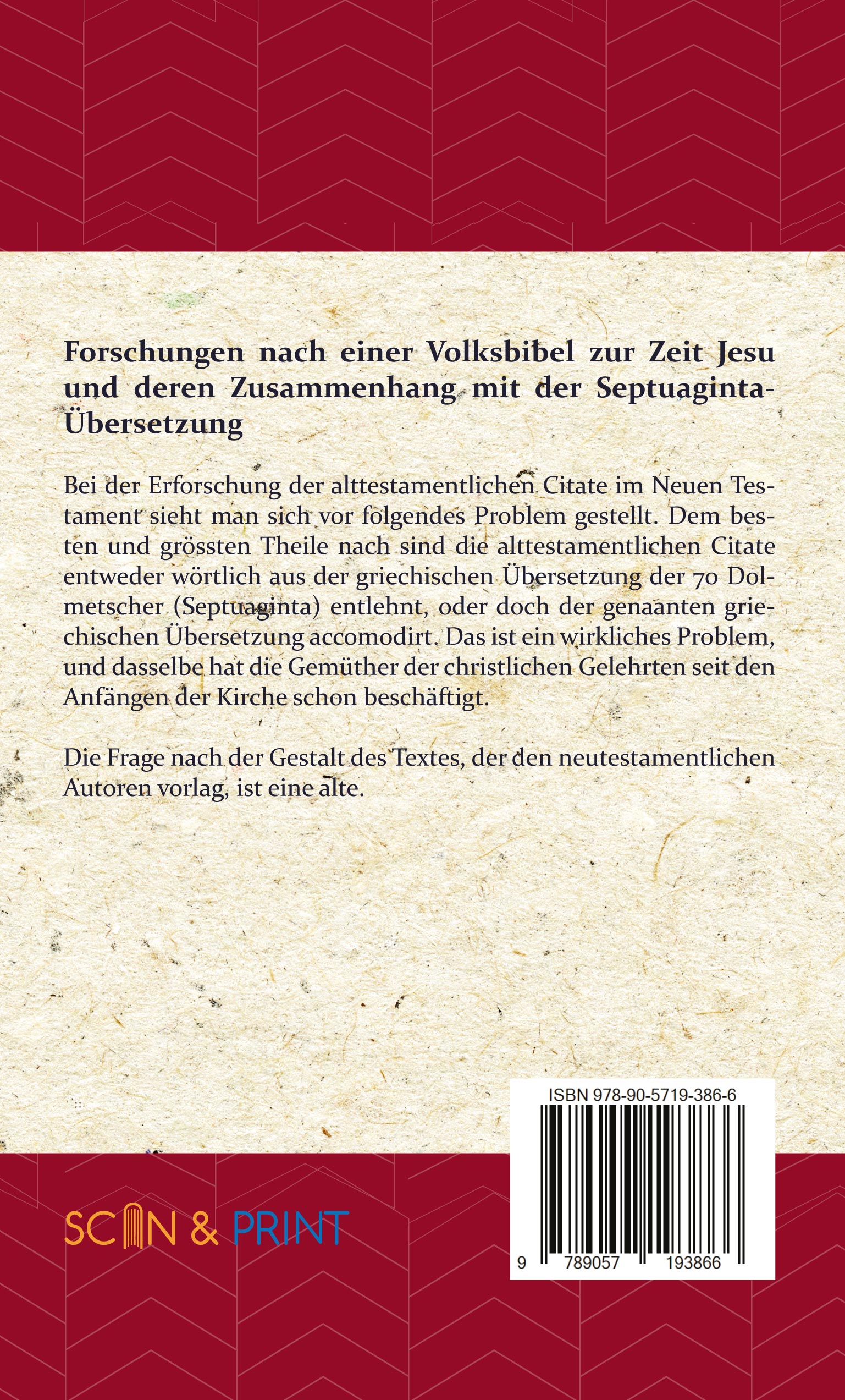 Forschung nach ein Volksbibel zur zeit Jesu