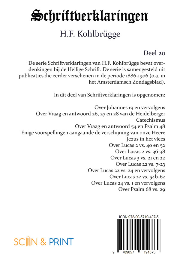 Schriftverklaringen 20
