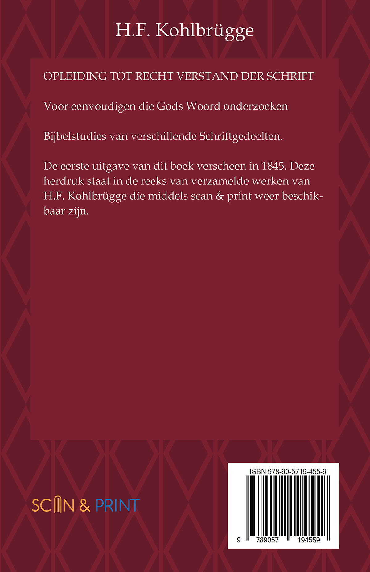 Recht Verstand der Schrift