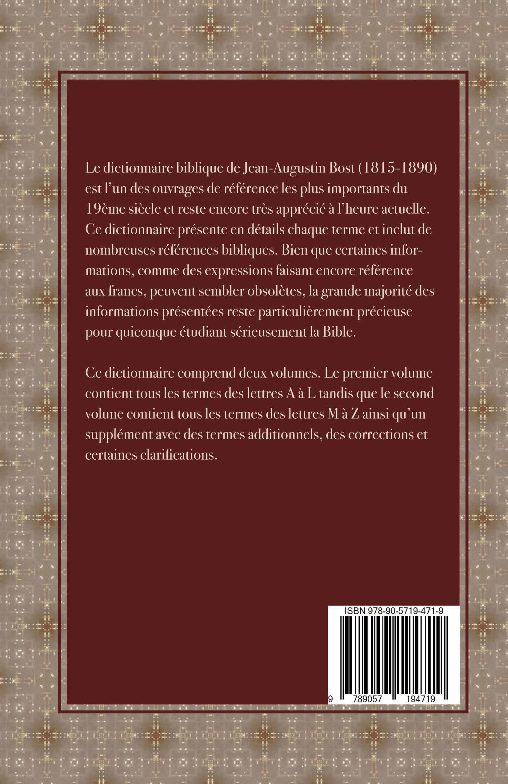 Dictionnaire de la Bible M-Z