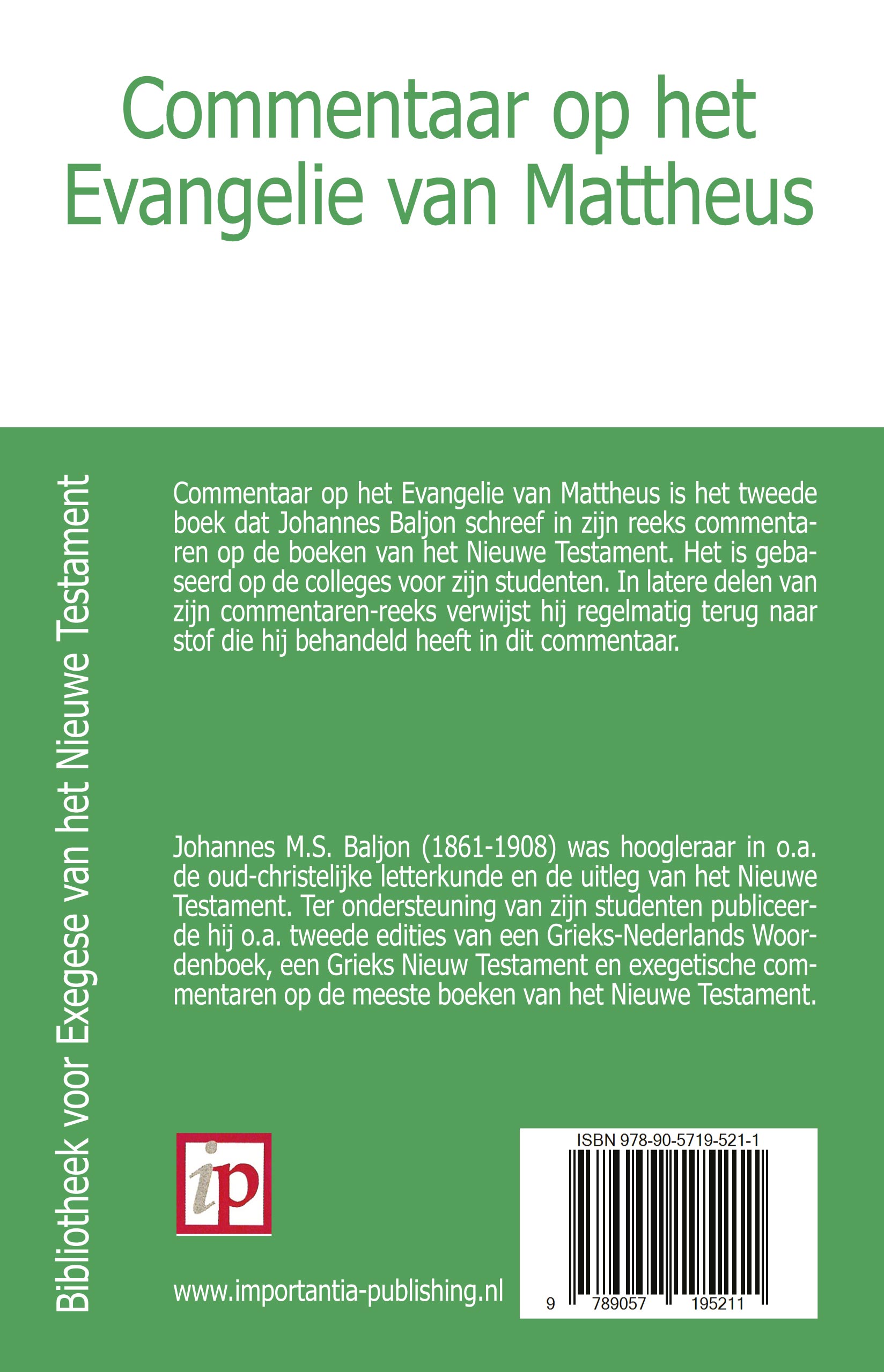 Commentaar op het Evangelie van Mattheus