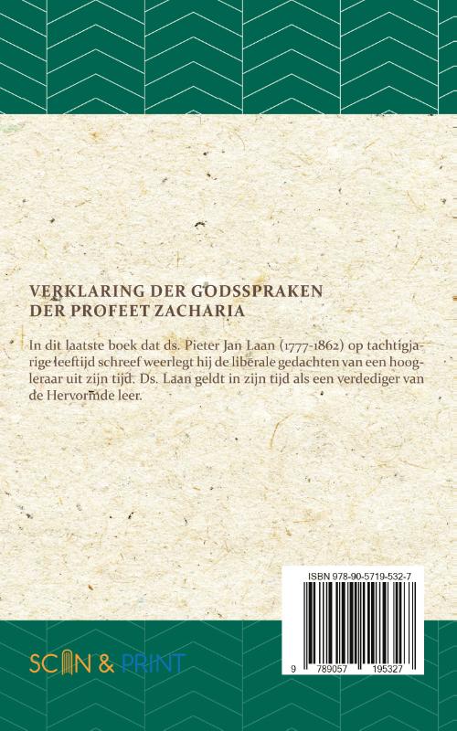 Verklaring der Godspraken der profeet Zacharia